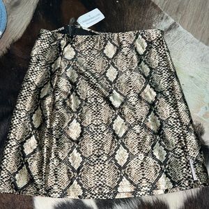NWT Snakeskin Skirt